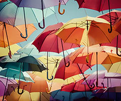 Billige og originale paraplyer
